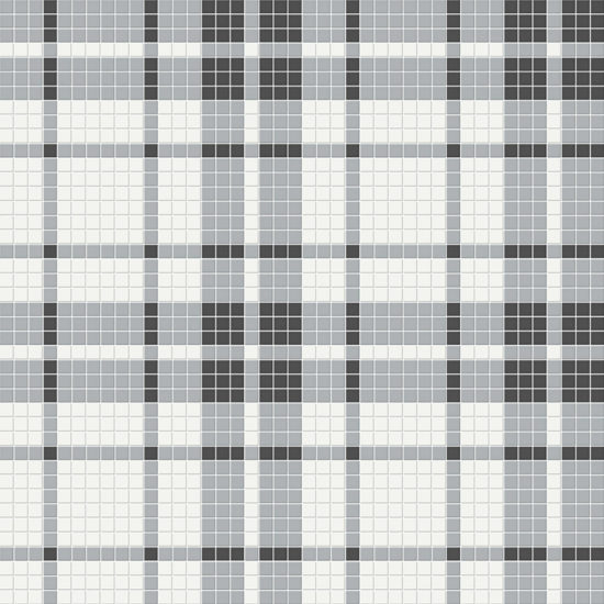 Dawn Blend Matte Plaid Pattern Mosaic