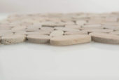 Driftwood Tan Flat Pebble | Tile Center