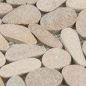 Driftwood Tan Flat Pebble | Tile Center