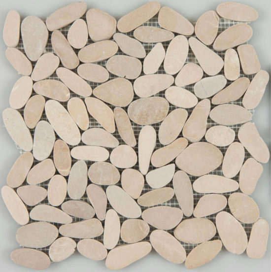 Driftwood Tan Flat Pebble | Tile Center