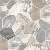 Dynasty Grey Polished/Matte 11X12 Eggs Mosaic | Tile Center