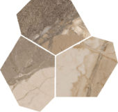 Dynasty Taupe Polished/Matte 11X12 Eggs Mosaic | Tile Center