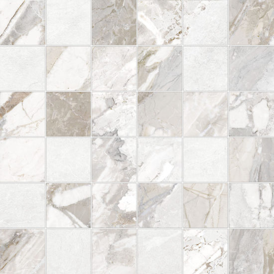 Dynasty White 2X2 Mosaic | Tile Center