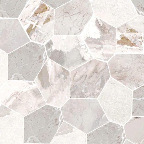 Dynasty White Polished/Matte 11X12 Eggs Mosaic | Tile Center