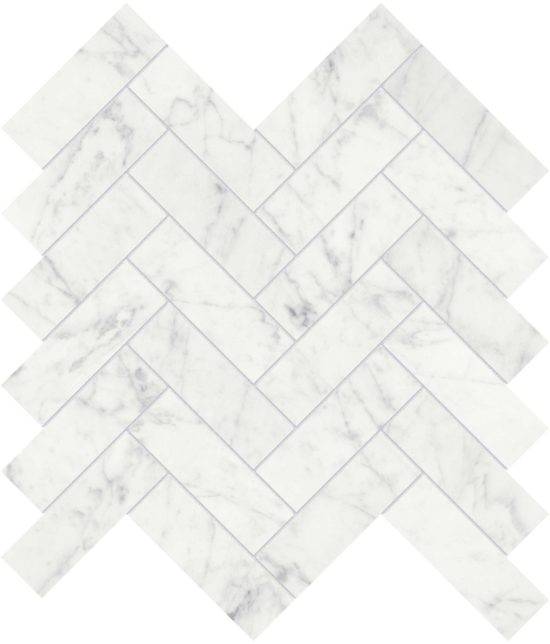 Eterna Bianco 1.25x4 Honed Herringbone Mosaic