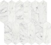 Eterna Bianco 2x6 Picket Mosaic | Tile Center