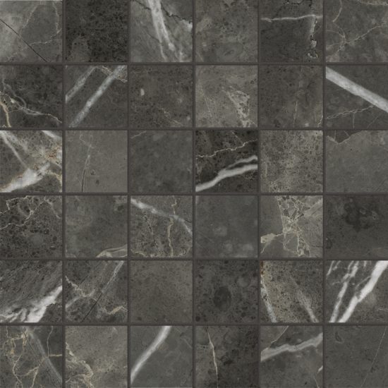 Florence 2X2 Carbon Matte Mosaic | Tile Center