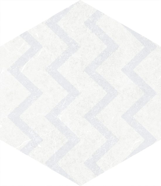 Form 5.5X6.3” White Decor Hexagon | Tile Center