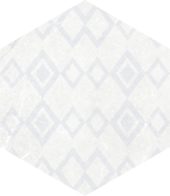 Form 5.5X6.3” White Decor Hexagon | Tile Center