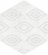 Form 5.5X6.3” White Decor Hexagon | Tile Center