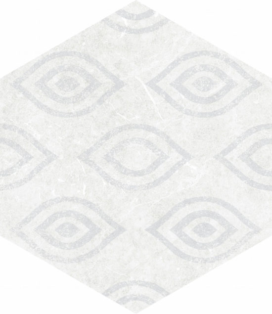 Form 5.5X6.3” White Decor Hexagon | Tile Center