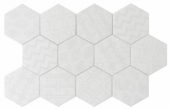 Form 5.5X6.3” White Decor Hexagon | Tile Center