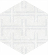Form 5.5X6.3” White Decor Hexagon | Tile Center