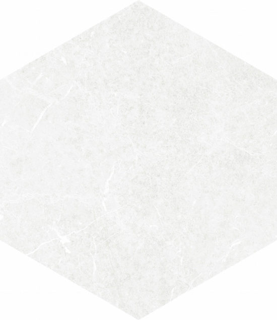 Form 5.5X6.3” White Hexagon | Tile Center