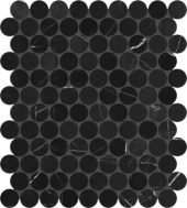 Galaxia Nero 1.25 Penny Round Mosaic | Tile Center