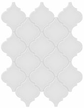 Gallery Grey Glossy Arabesque Mosaic | Tile Center