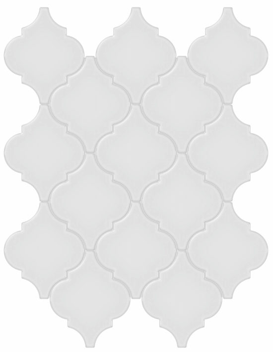 Gallery Grey Glossy Arabesque Mosaic | Tile Center