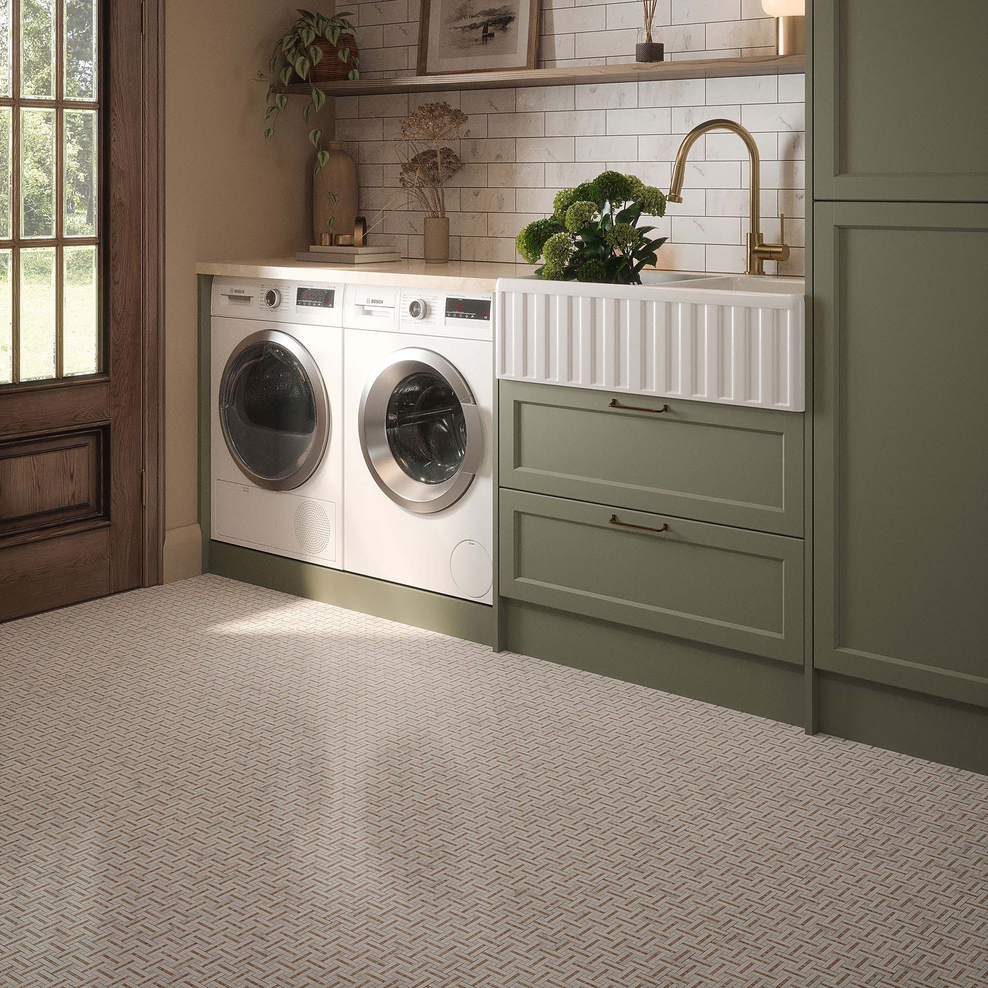 Gazebo Cream Mosaic | Tile Center