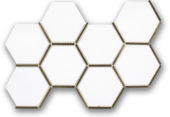 Gilded Hex Mosaic | Tile Center