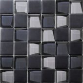 Glass 2"x2" Grey Mix Mosaic | Tile Center