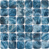 Glass Square Blue Marble Pattern Mix Mosaic | Tile Center