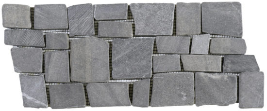 Grey Cubic Marble Opus Interlocking Border | Tile Center