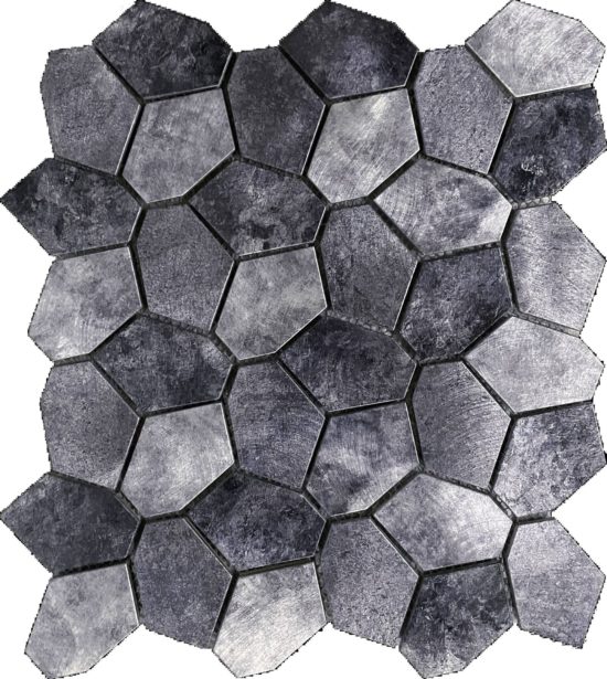 Hexagon Aluminum Mix Grey 11.4″x12.2″