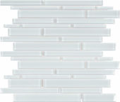 Ice Random Strip Mosaic | Tile Center