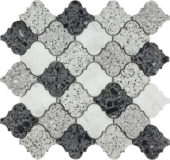 Lantern Terrazzo Marble White Grey Black Mix Mosaic | Tile Center