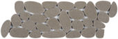 Light Grey Sliced Reconstituted Pebble Mosaic Interlocking Border | Tile Center