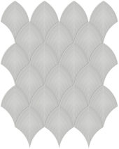 Loft Grey Glossy Scallop Mosaic | Tile Center