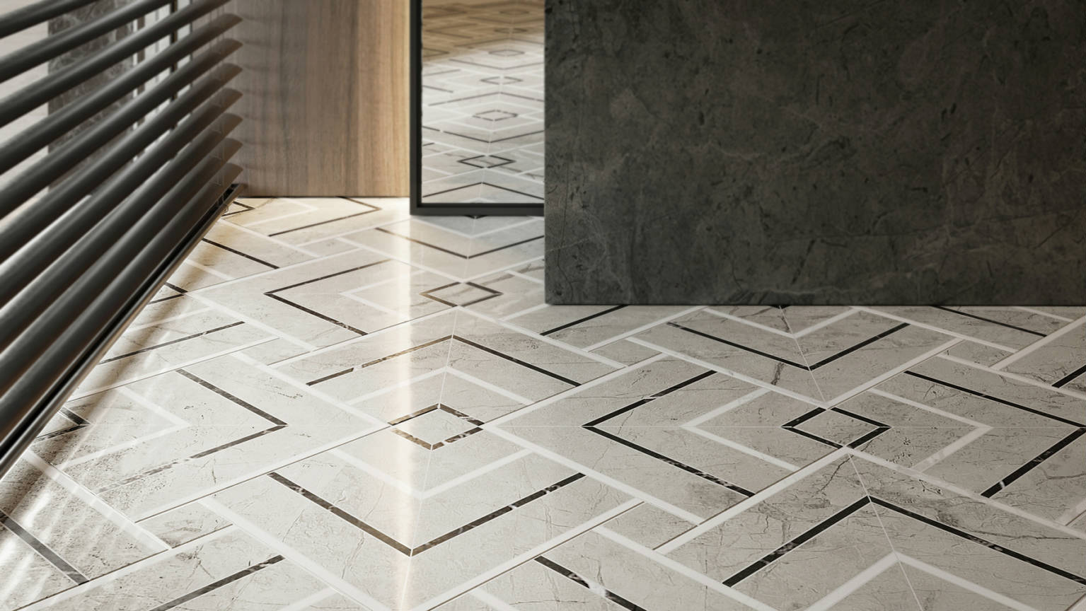 Luxury Roma Argento Picco Mosaic 3 | Tile Center