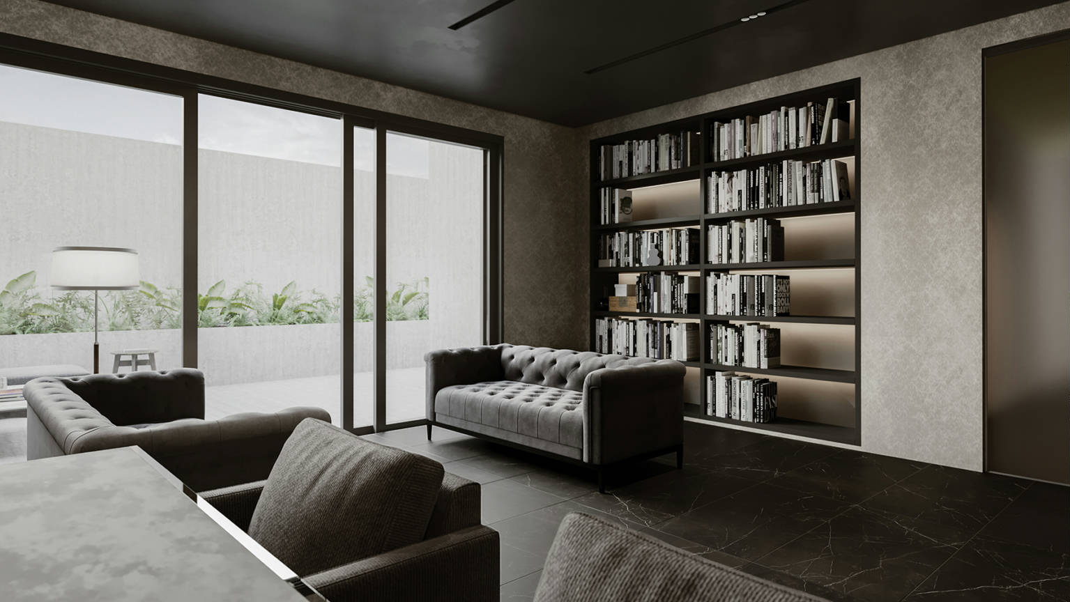 Luxury Tivoli Nero 24x48 2 | Tile Center