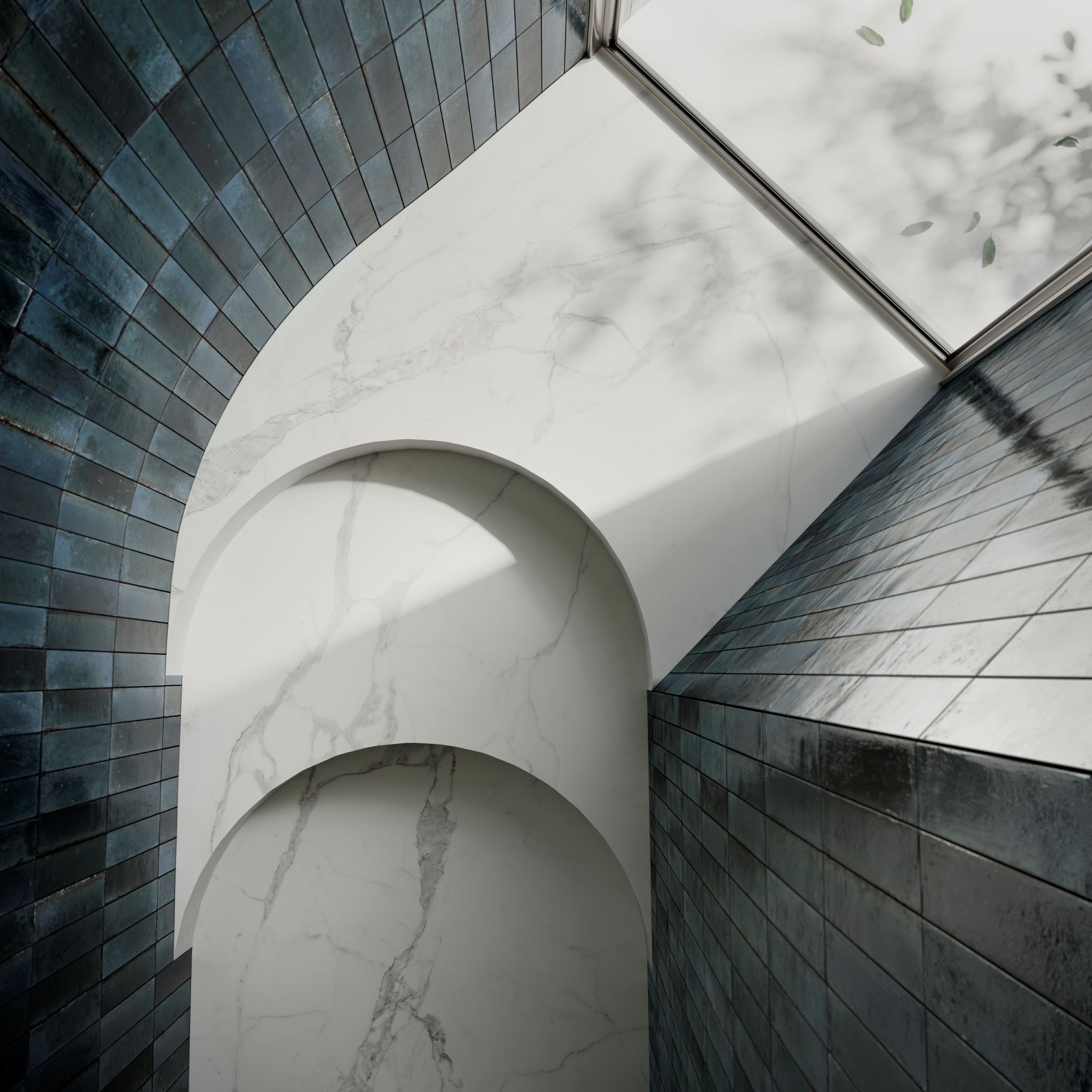 Manhattan Tribeca Blue 2x9 | Tile Center