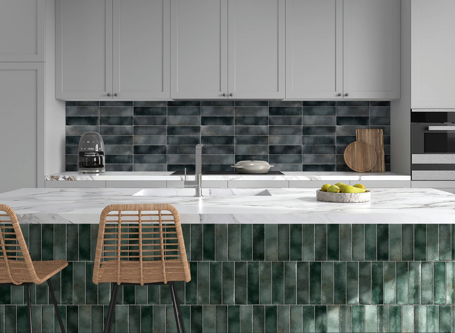 Miami Brickell Jade and Key Biscayne Anthracite | Tile Center