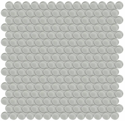 Mist Penny Round Mosaic