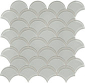 Mist Scallop Mosaic | Tile Center
