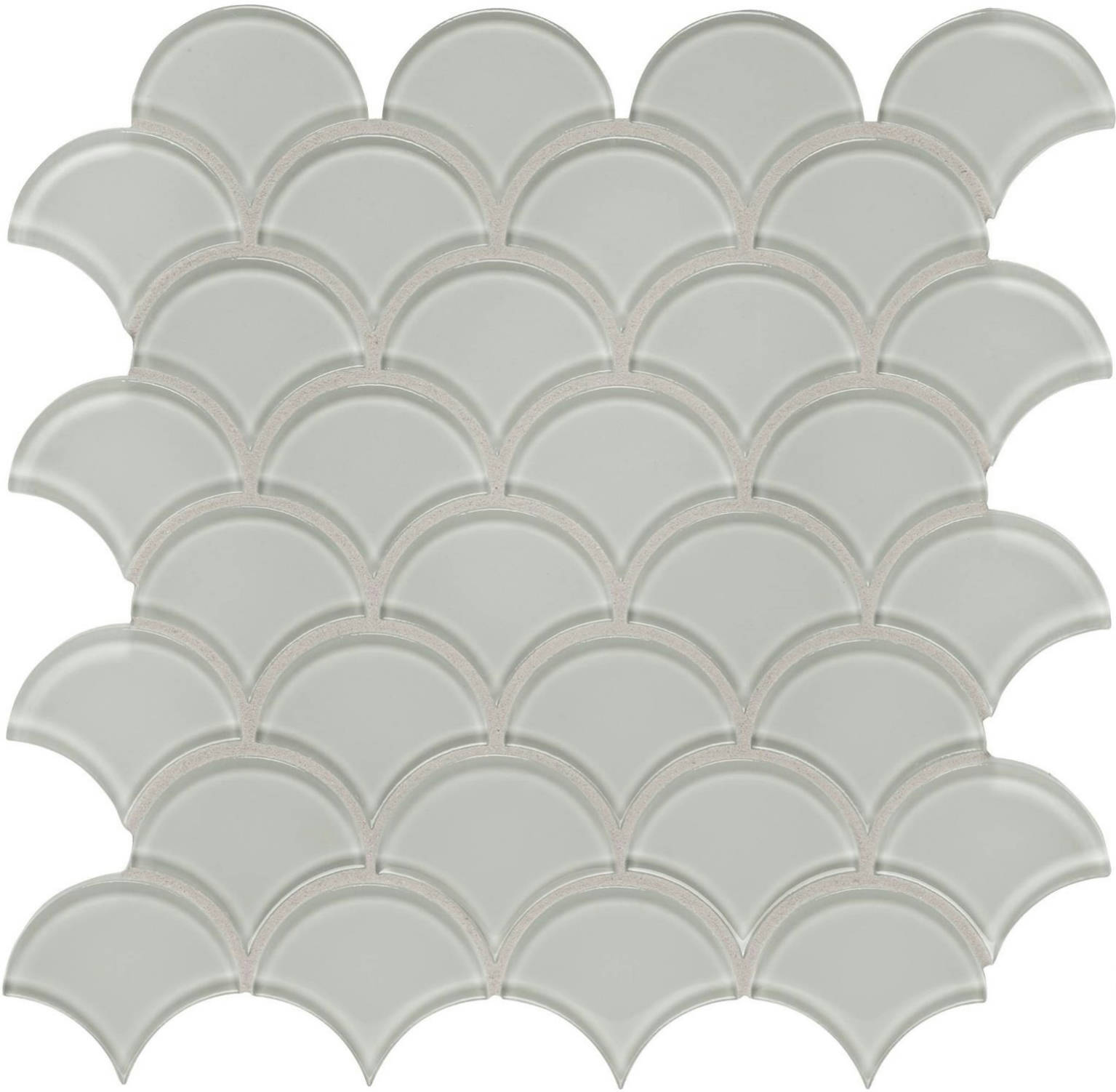 Mist Scallop Mosaic | Tile Center