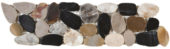 Mix Sliced Polished Pebble Interlocking Border | Tile Center