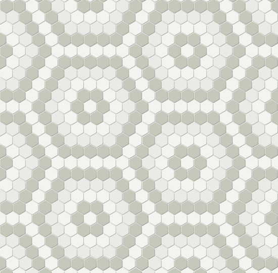 Morning Blend Matte Hexagon Pattern Mosaic | Tile Center