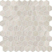 Polished 1" Passion Hex Mosaic | Tile Center