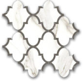 Polished Adoration Arabesque Mosaic | Tile Center