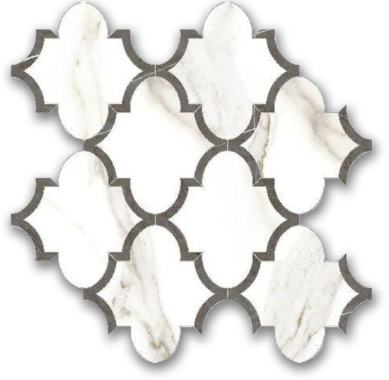 Polished Adoration Arabesque Mosaic | Tile Center