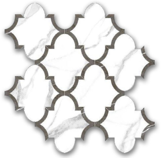 Polished Love Arabesque Mosaic | Tile Center