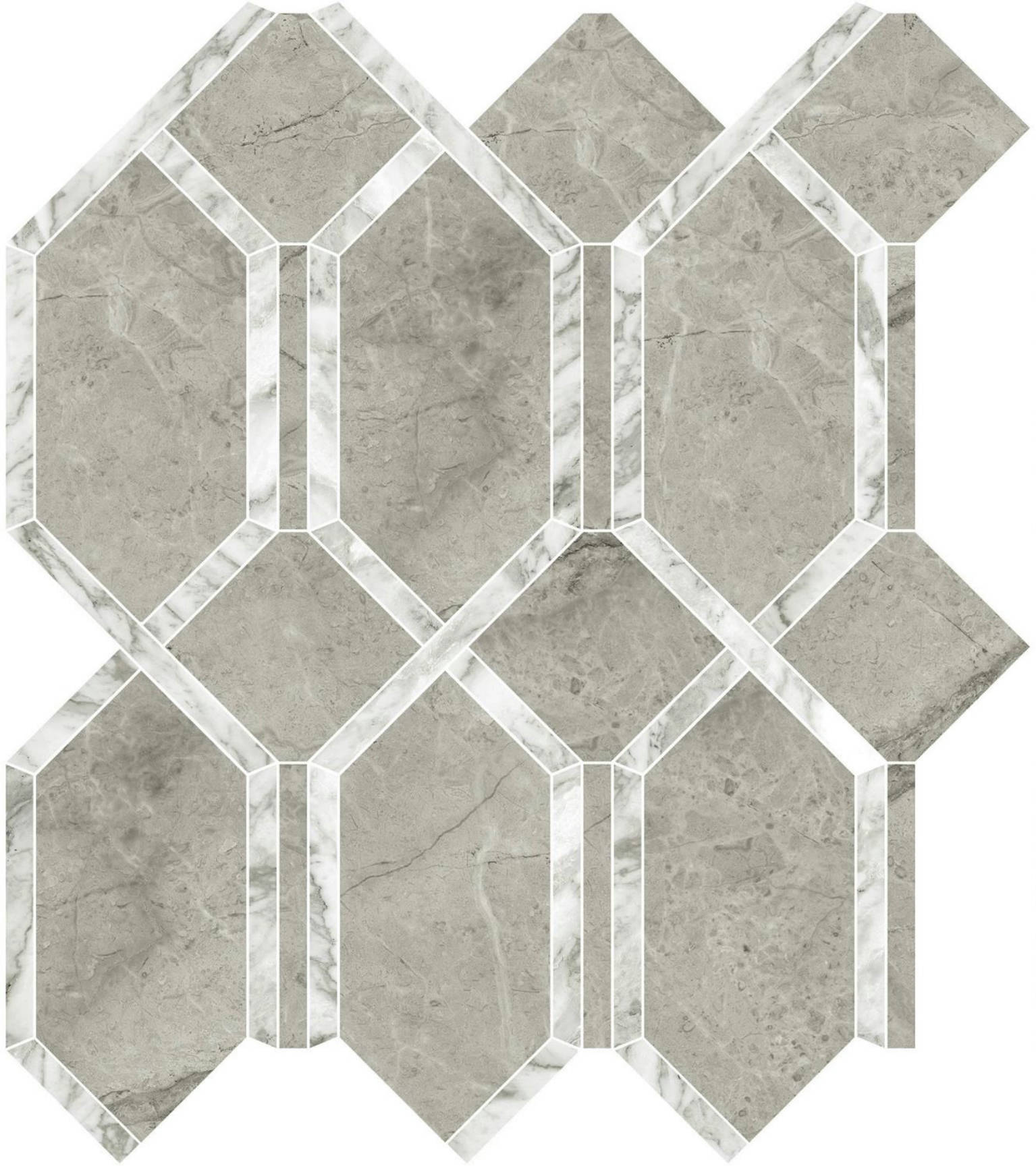 Roma Argento Polished Modella Mosaic | Tile Center