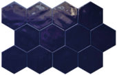 Ronda 5.5X6.3” Cobalt Hexagon | Tile Center