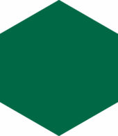 Ronda 5.5X6.3” Green Hexagon | Tile Center