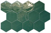 Ronda 5.5X6.3” Green Hexagon | Tile Center