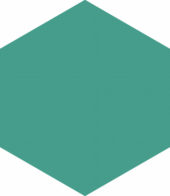Ronda 5.5X6.3” Teal Hexagon | Tile Center