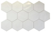 Ronda 5.5X6.3” White Hexagon | Tile Center